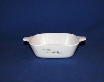 CORNING WARE Golden Wheat Petite Casserole W-41 Corningware 1960s