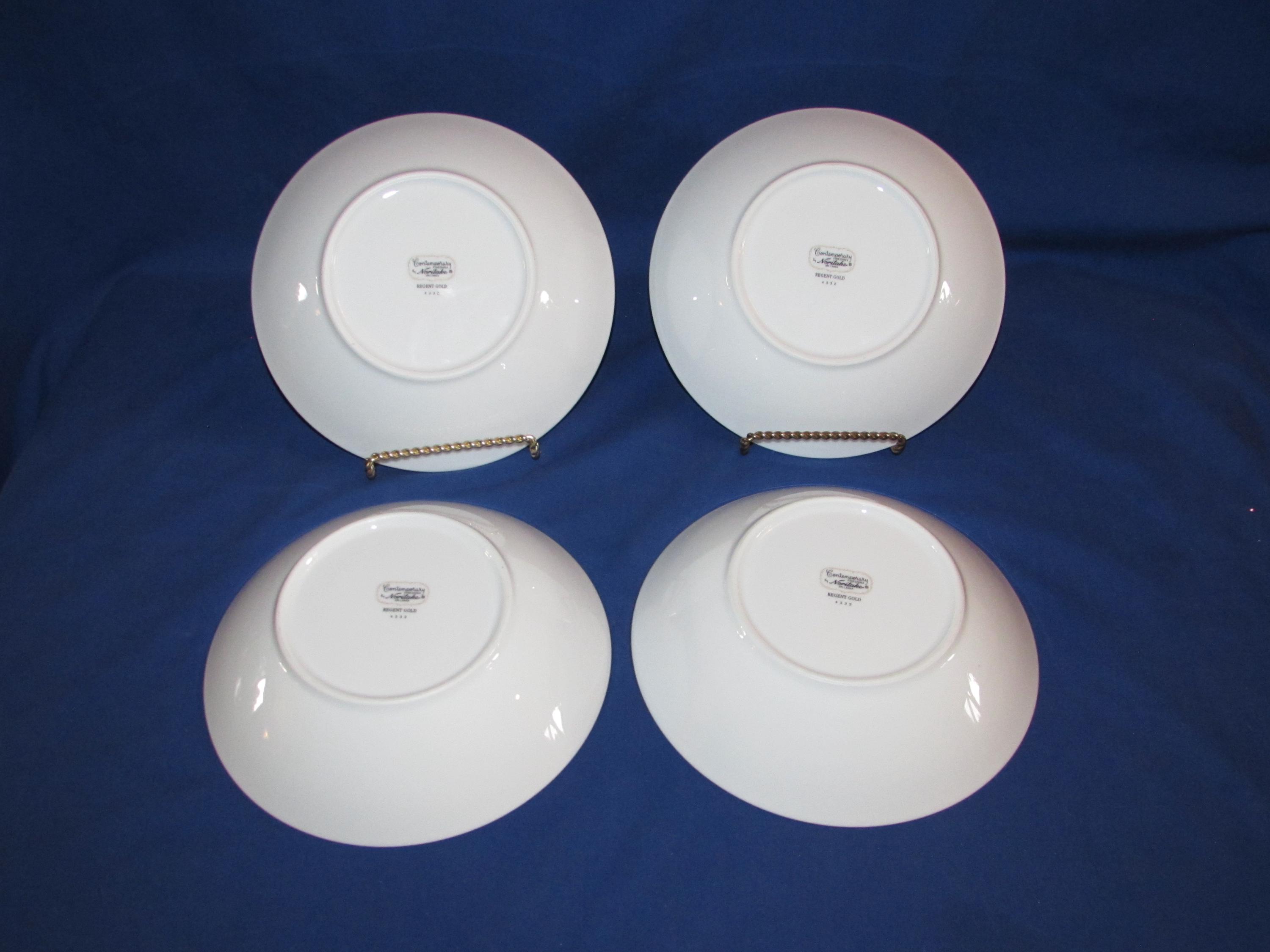 Noritake CONTEMPORARY REGENT GOLD Coupe Bowls 2004 Set of 4 Free