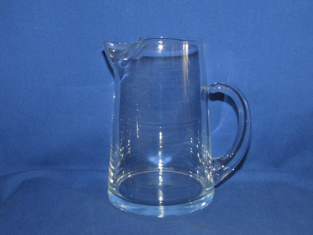 GLASS PITCHER SMALL 16 Ounces Vintage Glassware Etsy