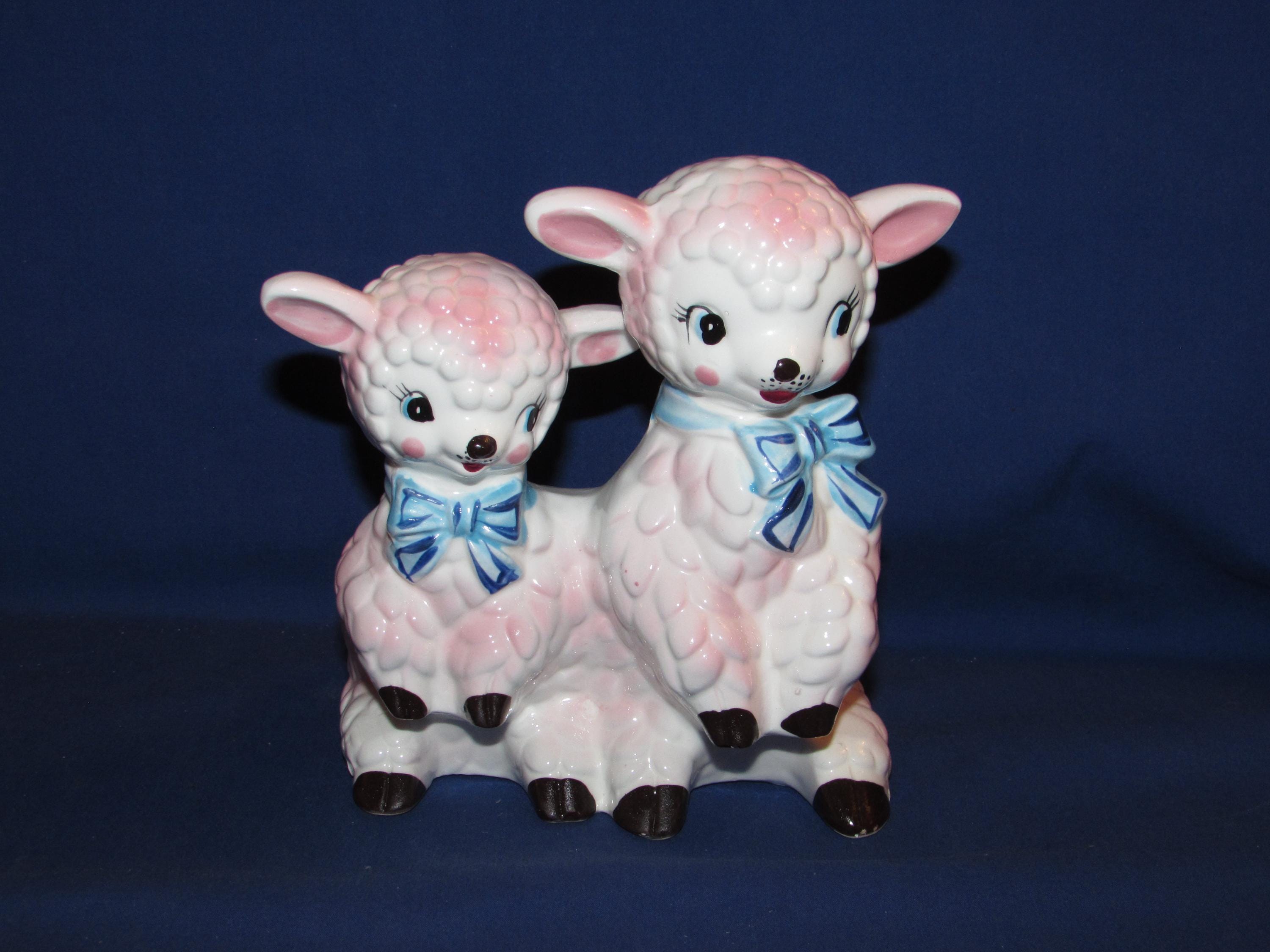 Vintage Ceramic Lamb Japan - Etsy