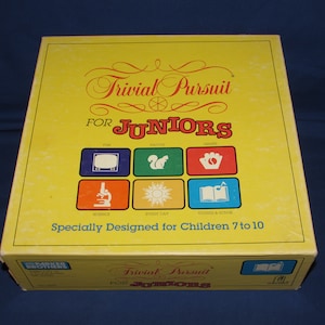 TRIVIAL PURSUIT for JUNIORS 1989 Second Edition Parker Brothers