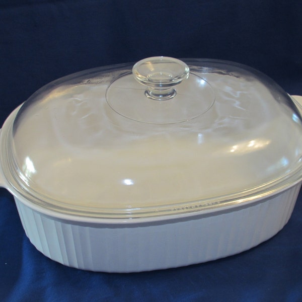 F 14 B French White Corning Ware Etsy