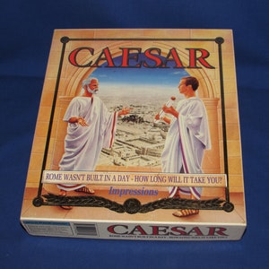 CAESAR GAME 1993 Impressions Computer Diskette IBM Software 1993 Free Shipping