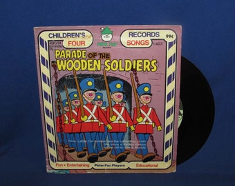 Childrens Record 45 RPM Peter Pan Extended Play 1423 Parade of the Wooden Soldiers 1970s