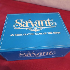 SA’VANT GAME 1989 Quie Games An Exhilarating Game of the Mind 1989 Vintage