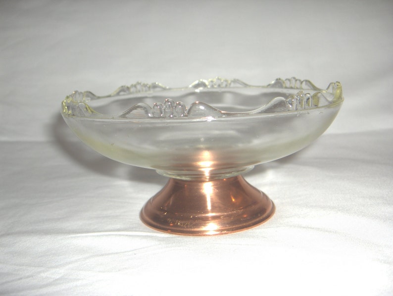 Candy Dish PRINCESS HOUSE Copper Bottom Vintage
