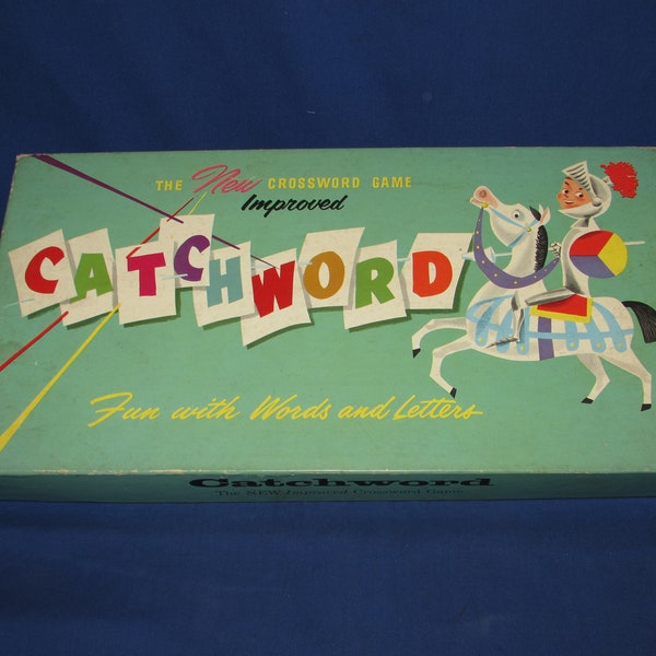 CATCHWORD GAME 1954 Whitman Vintage Word Game