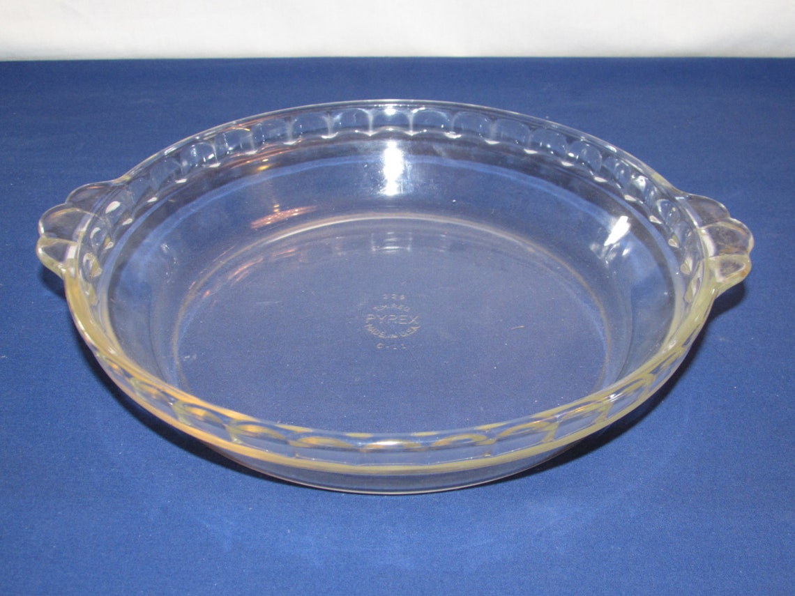 Pyrex Flavor Saver PIE PLATE 228 Scalloped Edge Etsy
