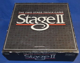 STAGE II TRIVIA Game by Milton Bradley 1992 Vintage