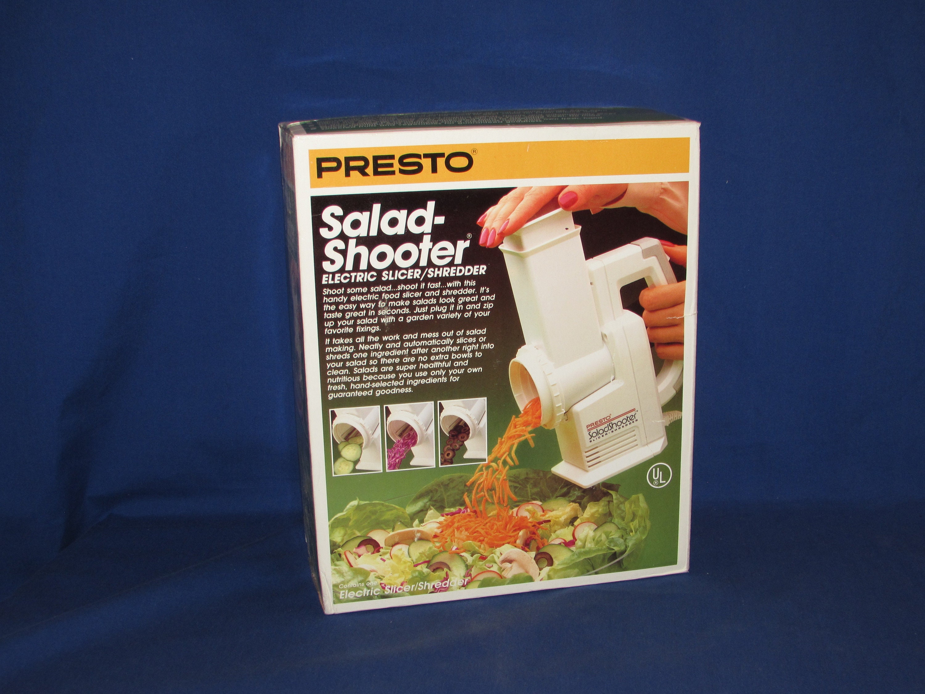 PRESTO SALAD-SHOOTER 1989 Vintage Kitchen Gadget Free Shipping 