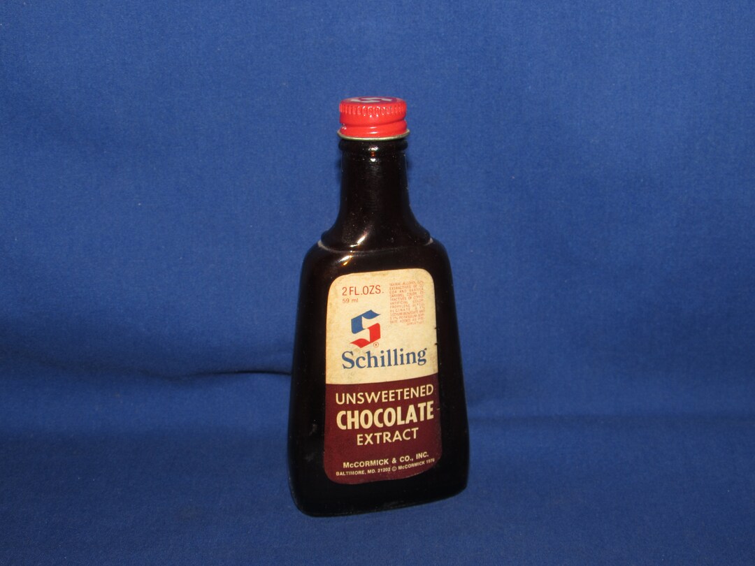 SCHILLING CHOCOLATE EXTRACT 1976 Vintage Bottle - Etsy