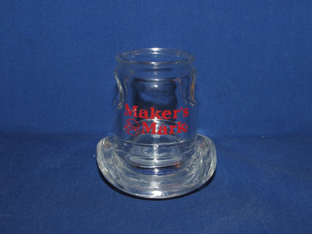 MAKERS MARK Shot Glass 1997 Cowboy Hat Etsy