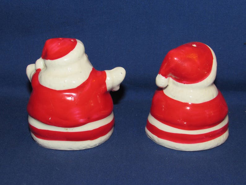 SALT AND PEPPER Santa and Mrs Claus Japan Big Eyes Free Shipping