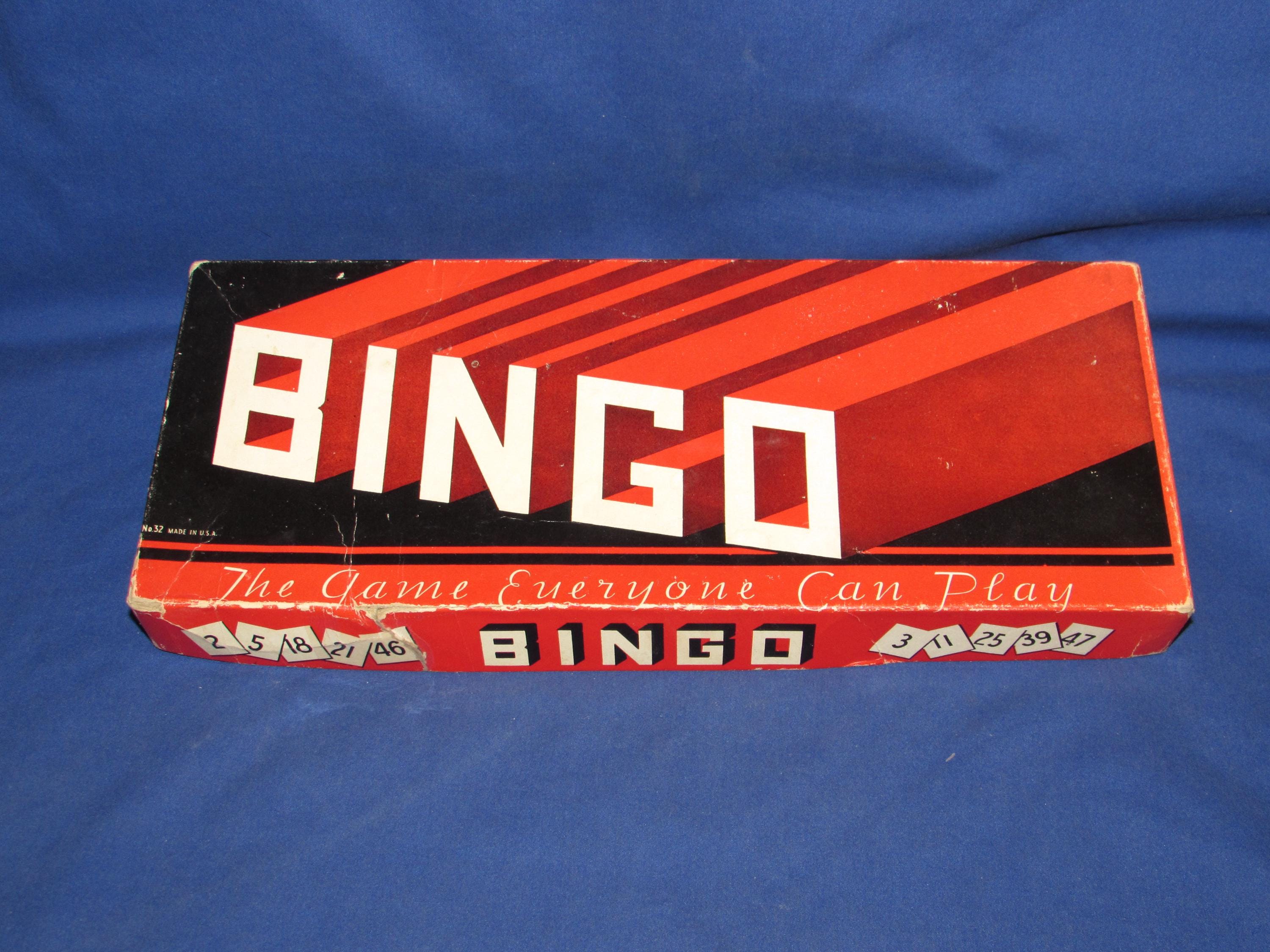 Antique Bingo Game - Etsy