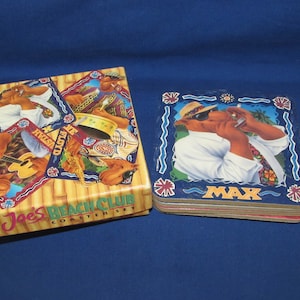 cigarette beach 1992 game Joe Camel Coasters