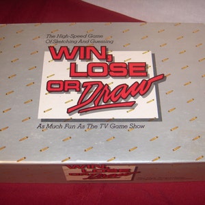 WIN LOSE or DRAW High Speed Game of Sketching and Guessing 1987 Vintage