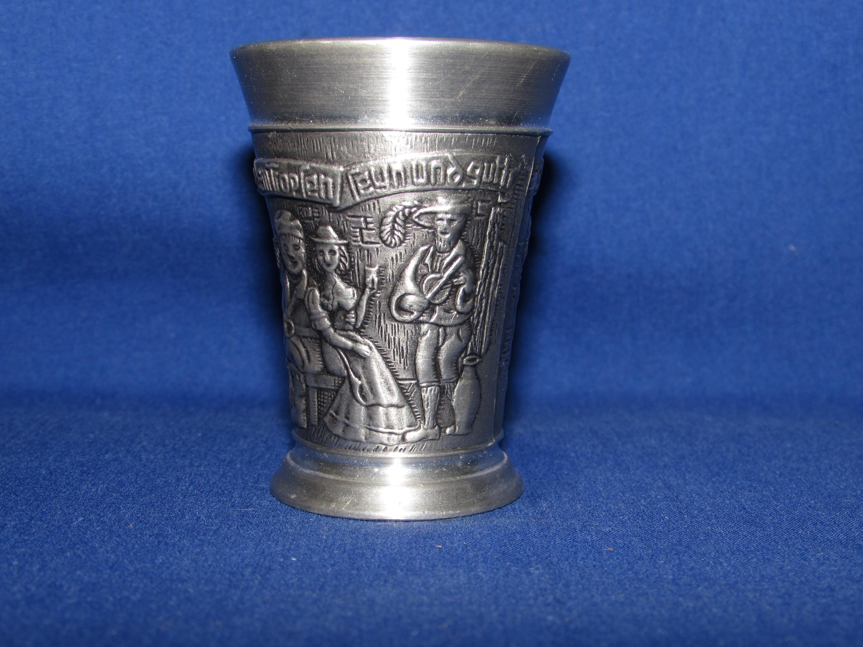 BMF-ZINN Pewter Shot Glass 1980s German - Etsy