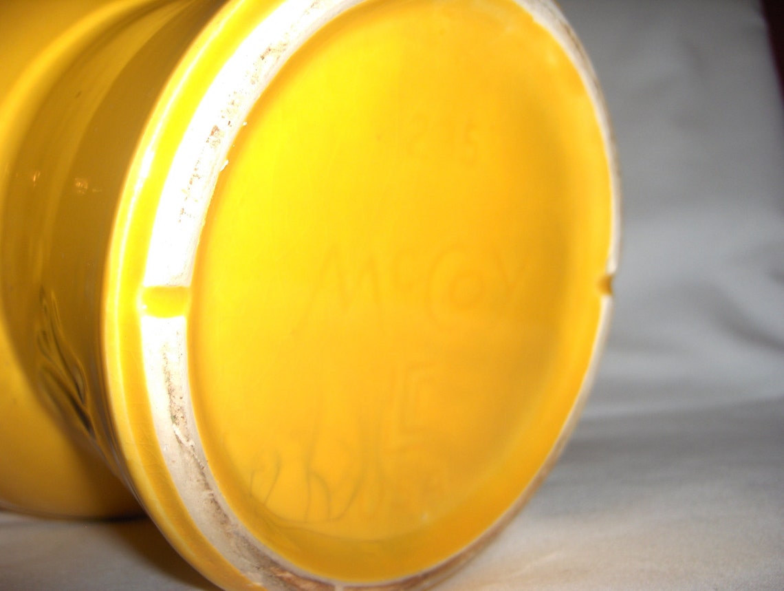 70s McCoy Smiley Face Cookie Jar with Two Matching Mugs for | Etsy