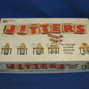 JITTERS GAME 1986 Card Dice Game Milton Bradley Vintage
