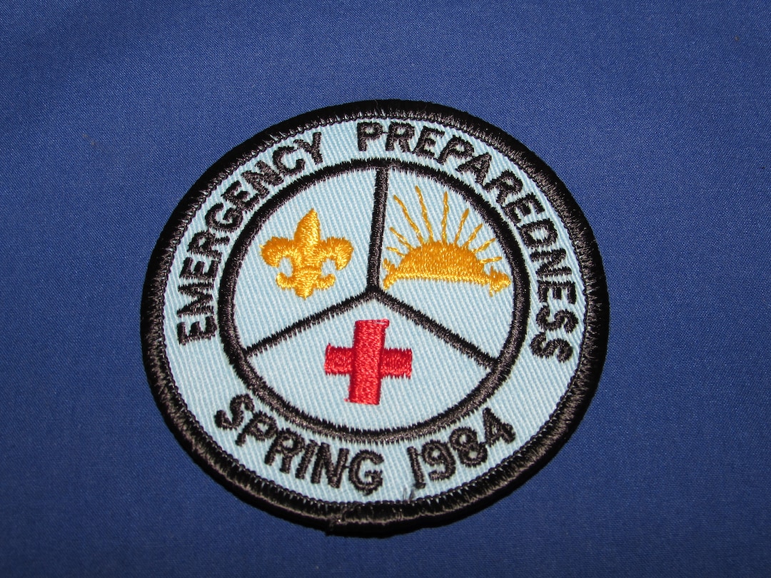 Boy Scouts Patch EMERGENCY PREPAREDNESS 1984 Free Shipping Etsy