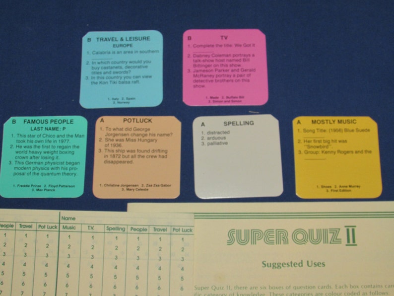 Isaac ASIMOV SUPER QUIZ 1 and 2 Two Game Set Waddingtons 1982 Etsy