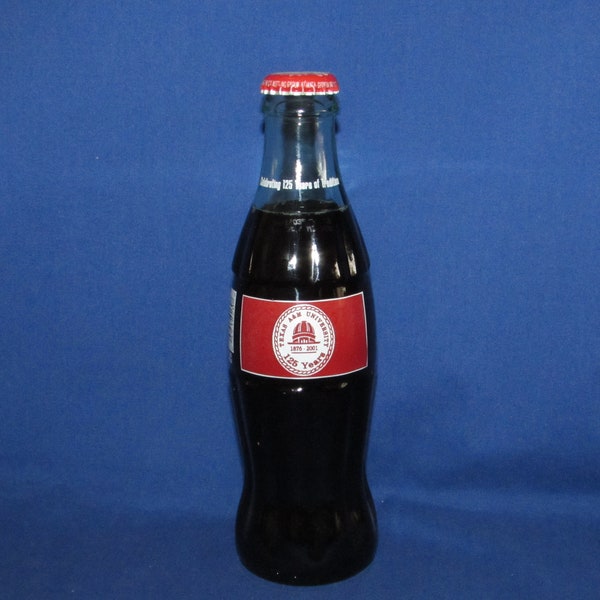 COCA-COLA Bottle Texas A&M 125 Year Anniversary 2001 Free Shipping