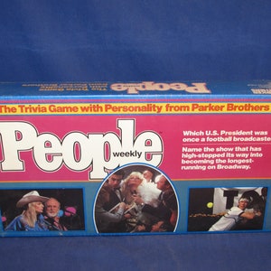 PEOPLE WEEKLY TRIVIA Game 1984 Parker Brothers Still Sealed in Plastic Vintage