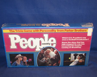 PEOPLE WEEKLY TRIVIA Game 1984 Parker Brothers Still Sealed in Plastic Vintage