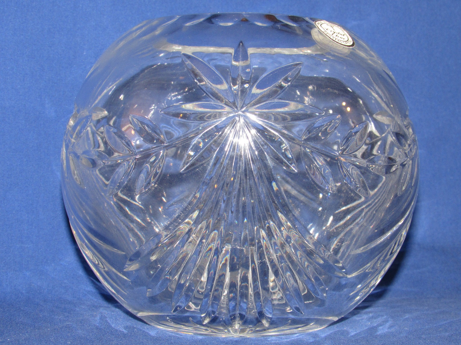 ROSE BOWL Lead Crystal Made in Poland Crystal Clear Free Etsy