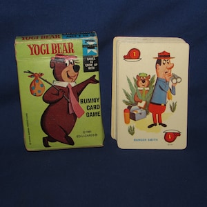 Yogi Bear RUMMY CARD GAME 1961 Ed-u-cards