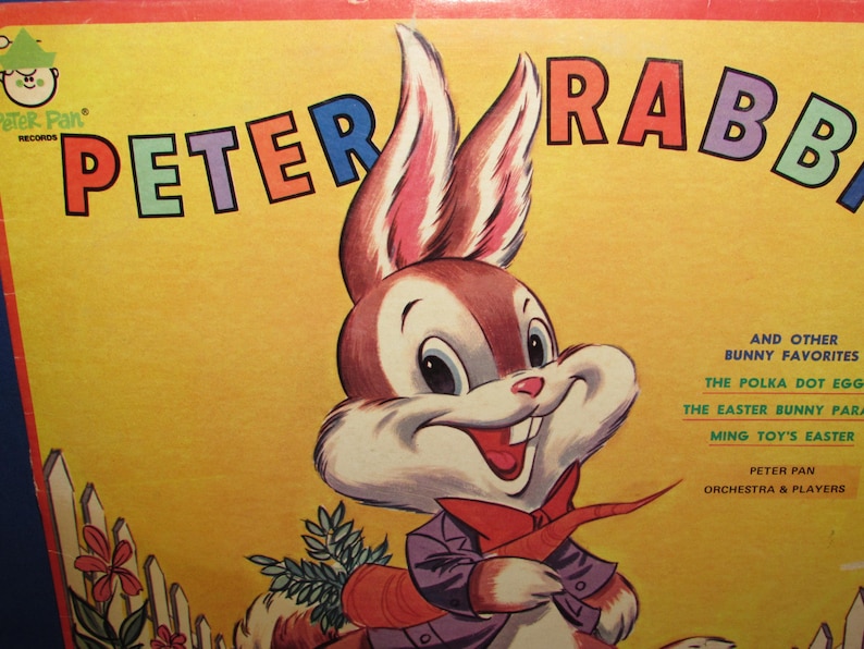 Peter Rabbit 45 Rpm Record PETER RABBIT RECORD 1976 Peter Pan Records Free Shipping - Etsy