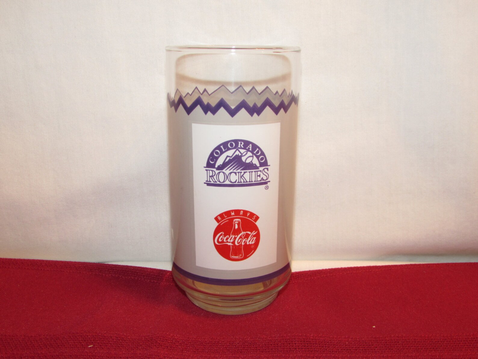 COCACOLA GLASS Rockies Spring Training 1995 Tucson Arizona Etsy