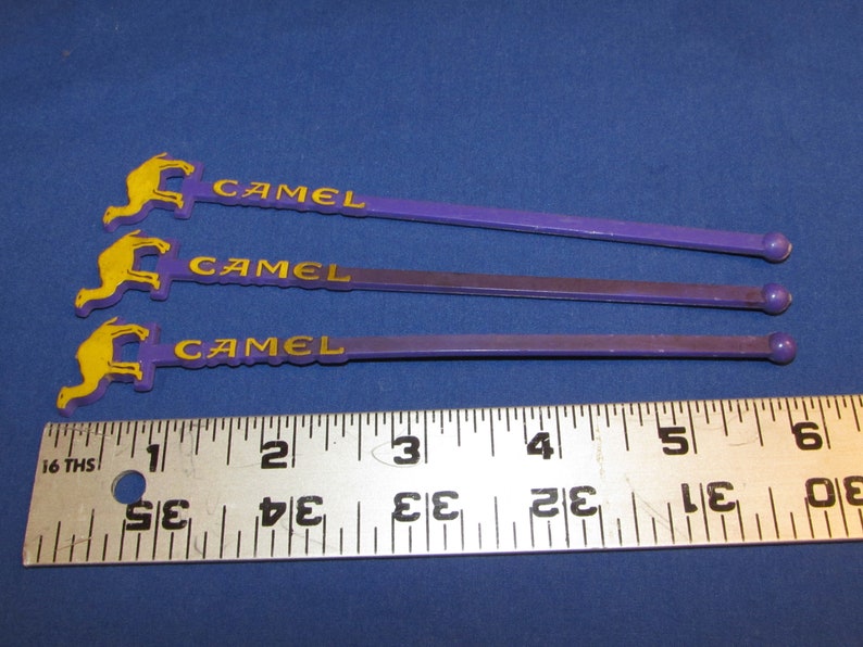 CAMEL STIR STICKS Set of 3 Swizzle Sticks Vintage Advertising | Etsy
