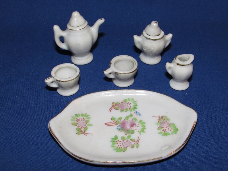 vintage japanese miniature tea set