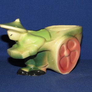 SHAWNEE ASIAN RICKSHAW Planter 1950s American Pottery