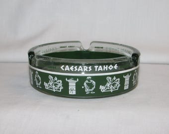 CAESARS PALACE ASHTRAY 1970s Lake Tahoe Vintage Souvenir