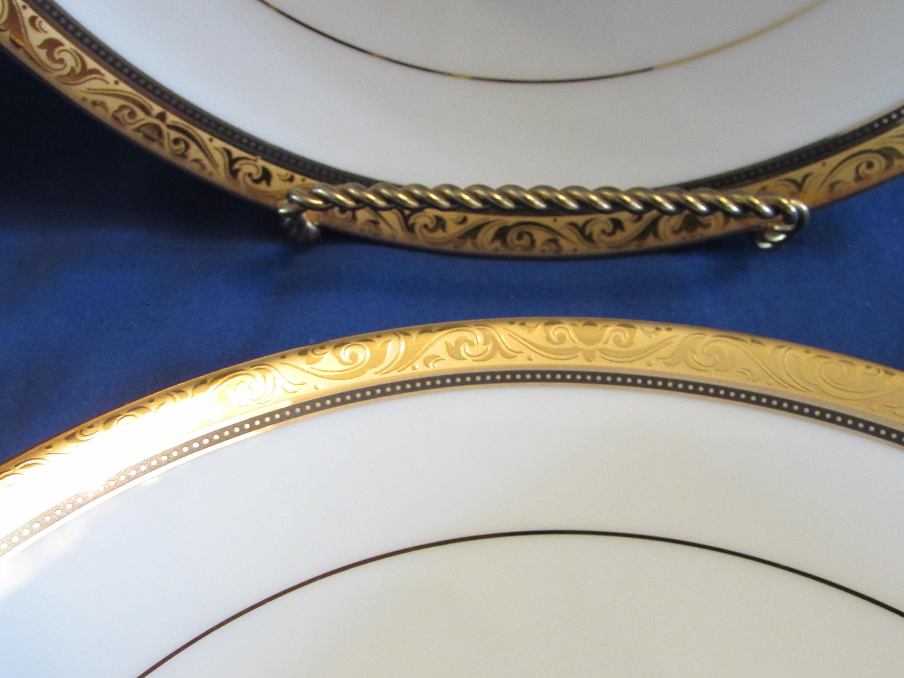 Noritake CONTEMPORARY REGENT GOLD Coupe Bowls 2004 Set of 4 Free