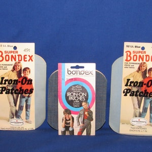 Bondex Iron-On Patches 5X7 2/Pkg-Black