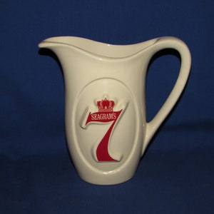 SEAGRAM’S 7 Ceramic Bar Pitcher 1960s