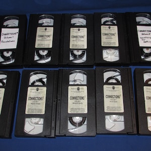 James Burke CONNECTIONS 2 VHS Tapes Set of 10 History Science and