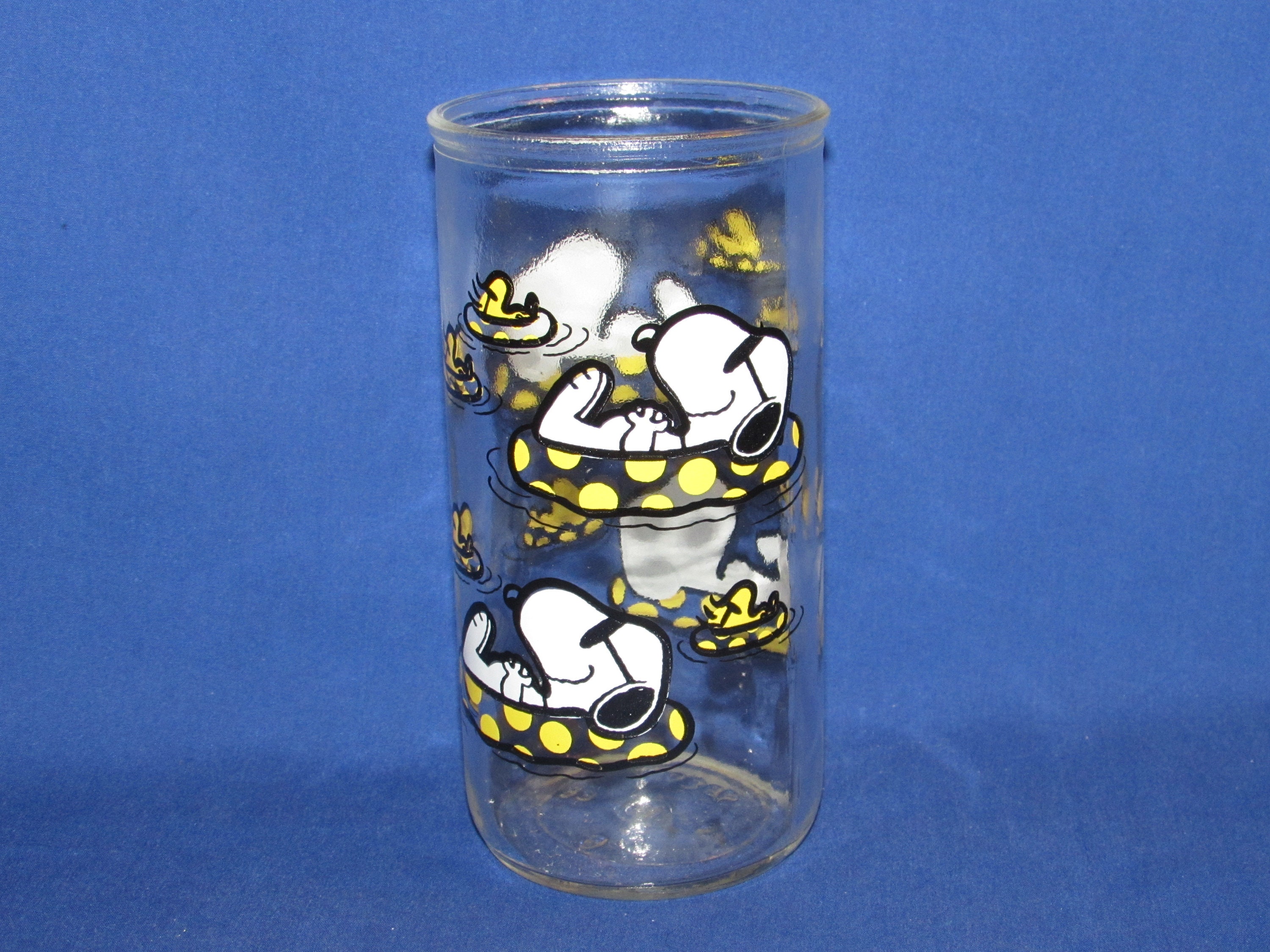 SNOOPY AND WOODSTOCK Glass 1965 Peanuts United Feature Etsy