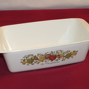 Corning Ware Spice of Life LOAF PAN 1980s Corningware P-315-B Free Shipping