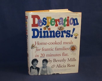 COOKBOOK DESPERATION DINNERS 1997 Home-Cooked Meals in 20 Minutes Free Shipping
