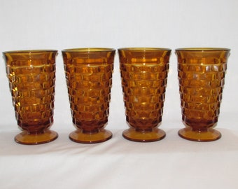COLONY WHITEHALL Cube Amber Set of 4 Free Shipping