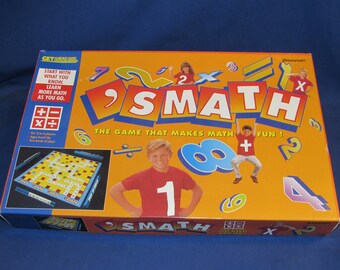 SMATH GAME 1992 PRESSMAN Educational Math Game Vintage