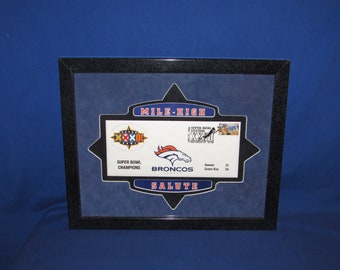 USPS Broncos Super Bowl XXXII 1998 CEO Sports Memorabilia Free Shipping