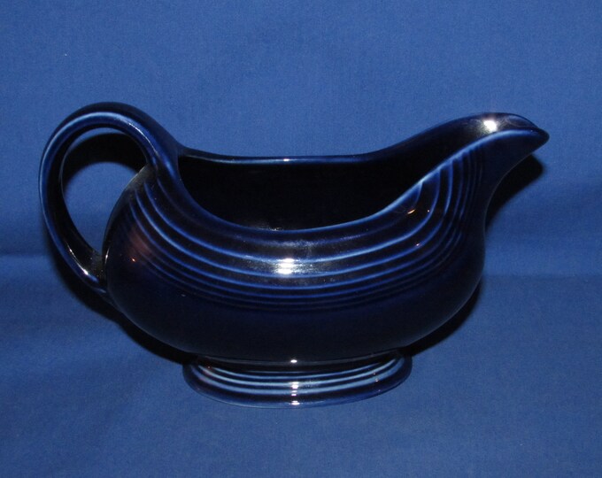 Fiesta Ware GRAVY BOAT Original Cobalt Blue Fiestaware Homer Laughlin