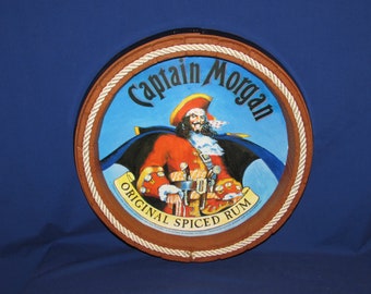 Captain Morgan, Insegna Retrò Metallo Alluminio Vintage / Uomo - Foto 7
