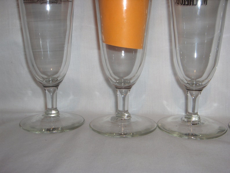 MICHELOB SOUVENIR GLASSES Set of 4 Pilsner Beer Glasses From Etsy