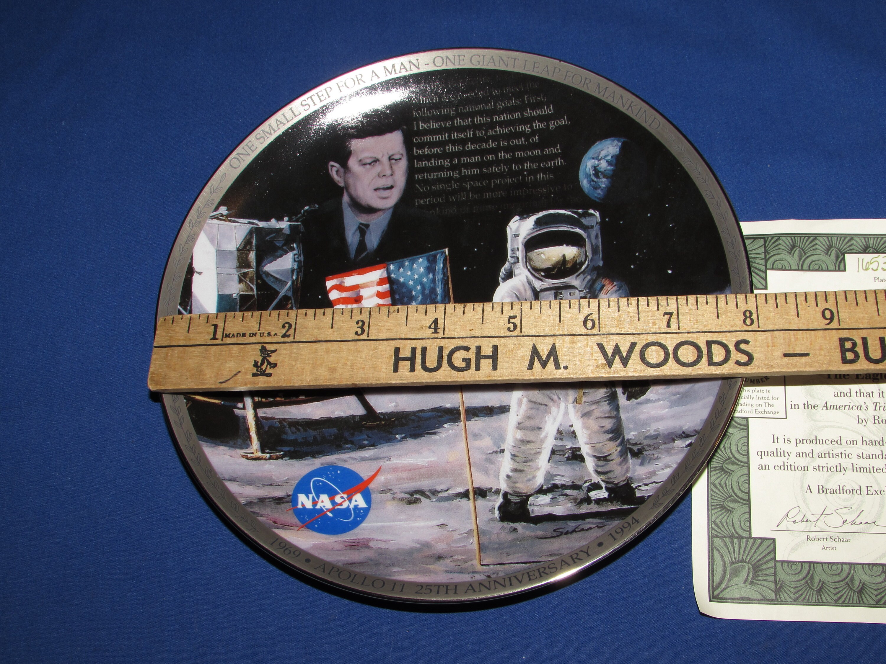 NASA APOLLO 11 the Eagle Has Landed 1994 Decorator Plate Wall Décor - Etsy
